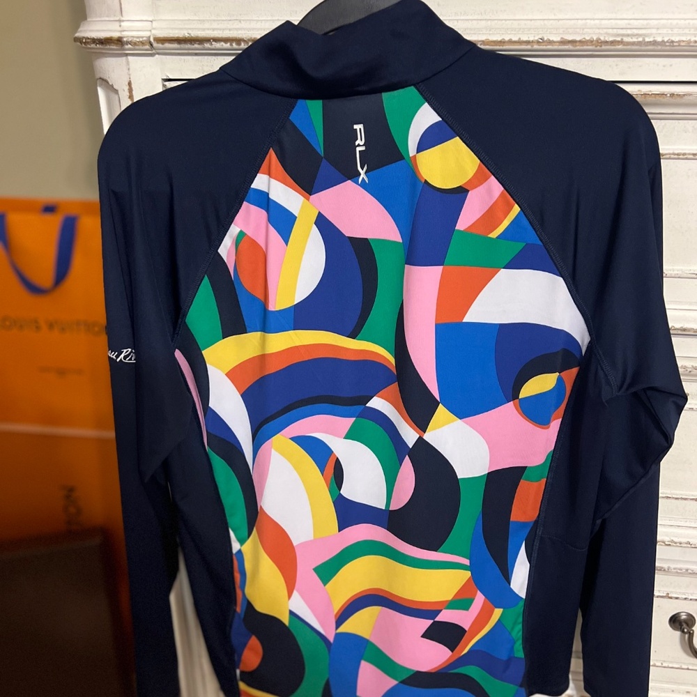 Ralph Lauren 2 Piece RLX pullover sz L.Ralph Lauren Aim Riviera Abstract skort M